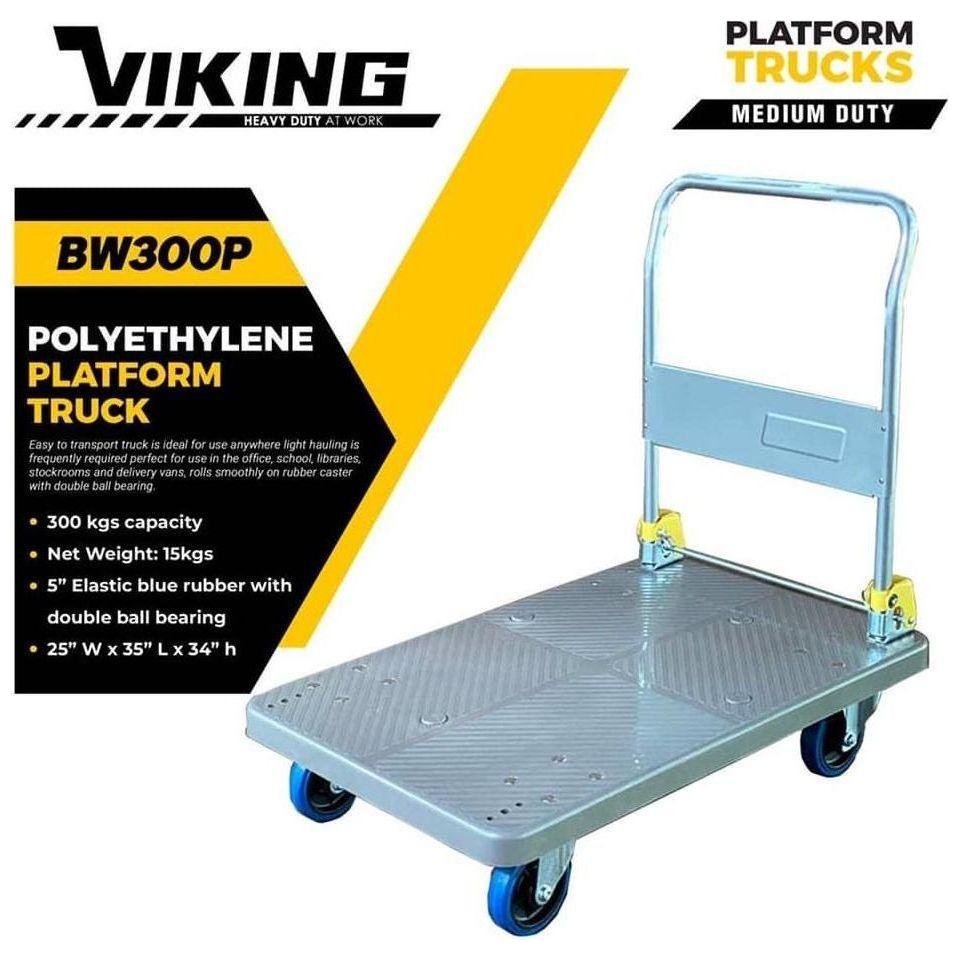Viking BW 300P Polyethylene Platform Trolley / Truck (300kgs) - KHM Megatools Corp. Viking BW 300P Polyethylene Platform Trolley / Truck (300kgs) - KHM Megatools Corp.